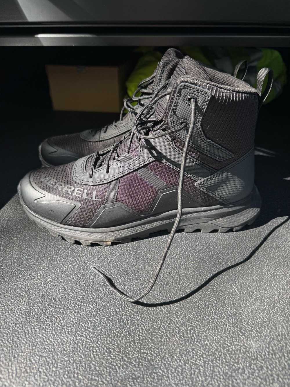 Merrell Women's Black Lace-Up Hiking Boots